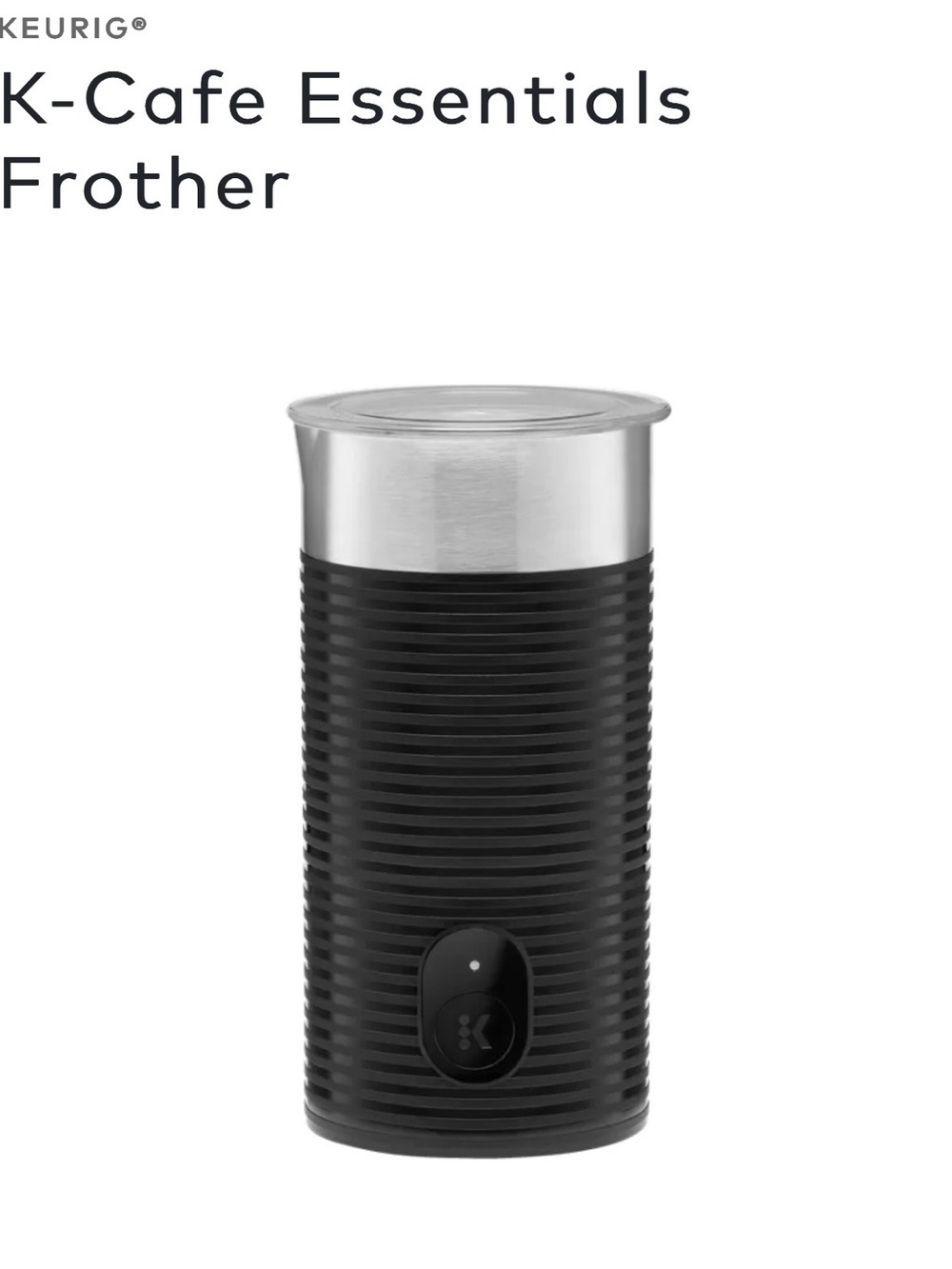 Keurig Milk Frother new